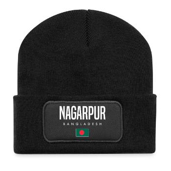 Nagarpur Bangladesh - Recycled Patch Beanie - black - Front