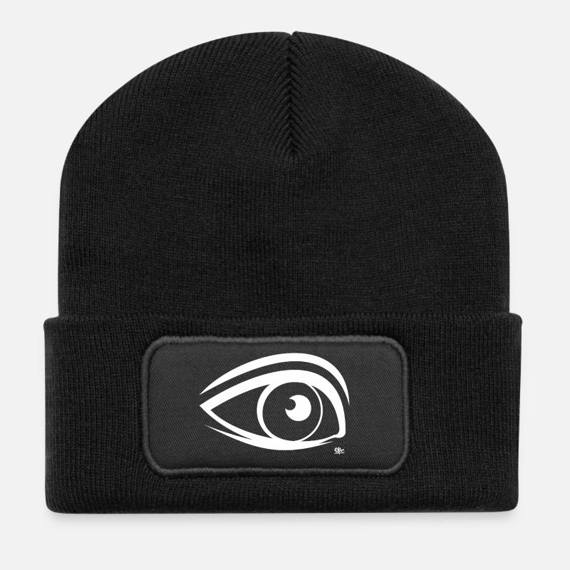 Eye - Recycled Patch Beanie - black