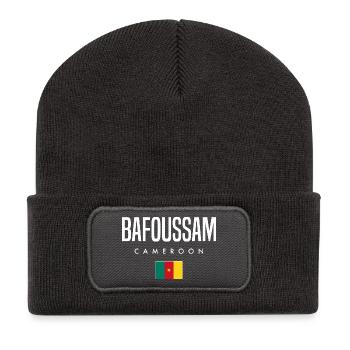 Bafoussam Cameroun Cameroun - Beanie recyclé à patch - charbon - Devant