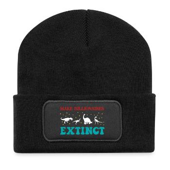 Make Billionaires Extinct - Recycled Patch Beanie - black - Front