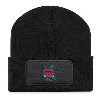 Equaled apple - Recycled Patch Beanie - black - Front
