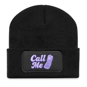 Call Me - Recycled Patch Beanie - black - Front