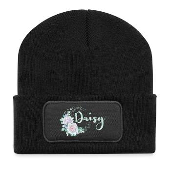 For Daisy - Recycled Patch Beanie - black - Front