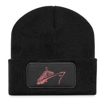 Bateau de croisière Bateau de croisière Luxe - Beanie recyclé à patch - noir - Devant