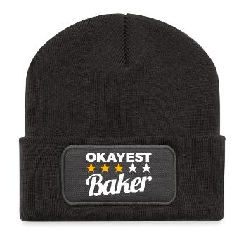 Okayest Baker - Recycled Patch Beanie - dark grey - Front