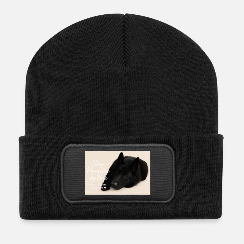 Bak - Recycelte Patch Beanie - Schwarz