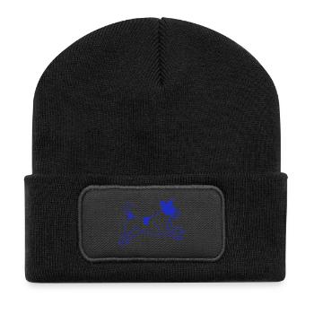 Jack Russell Terrier Laufen - Recycelte Patch Beanie - Schwarz - Vorne