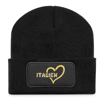 L’Italie comme l’Italie - Beanie recyclé à patch - noir - Devant
