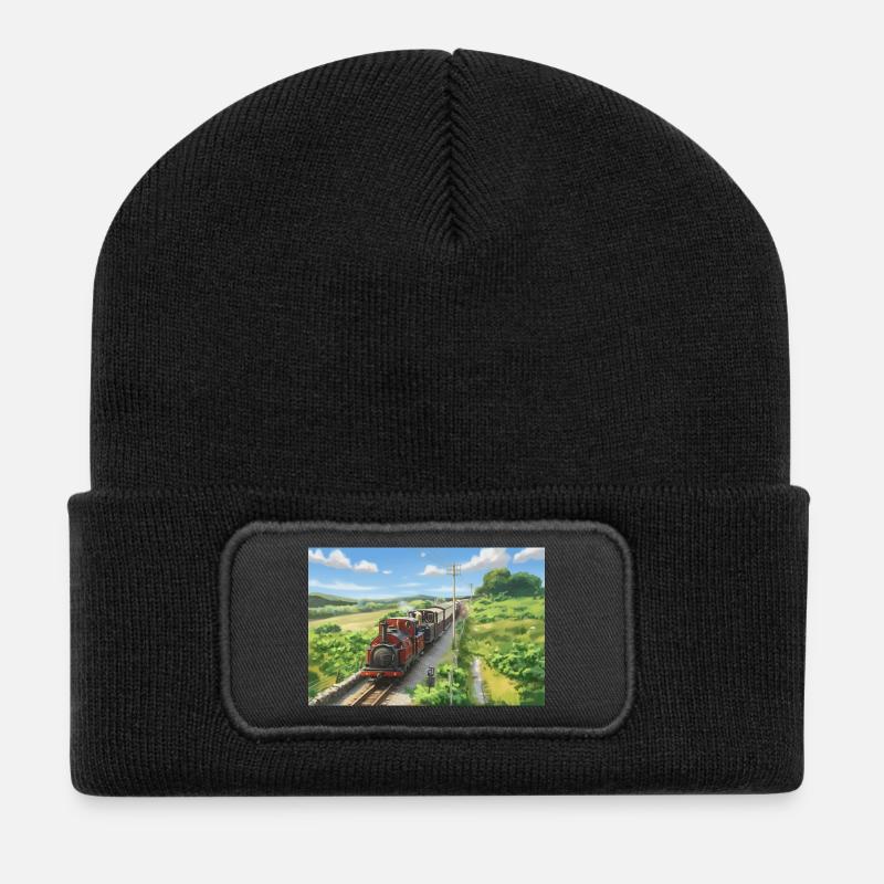 Dduallt-Doppelspiel - Recycelte Patch Beanie - Schwarz