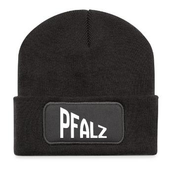 Pfalz - Recycelte Patch Beanie - Dunkelgrau - Vorne