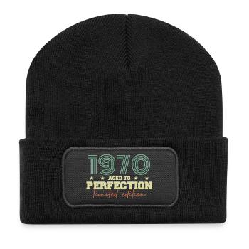 1970 - Recycled Patch Beanie - black - Front