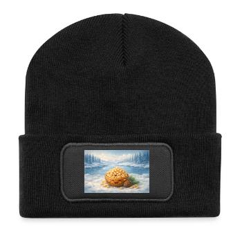 Pine nuts - Recycled Patch Beanie - black - Front