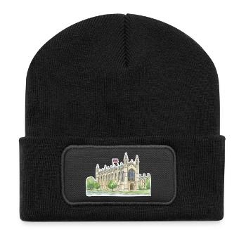 Cambridge King's College Chapel University Art - Recycled Patch Beanie - black - Front