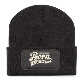 Born in 1966 - Birthday - Limited Edition - Recycled Patch Beanie - dark grey - Front
