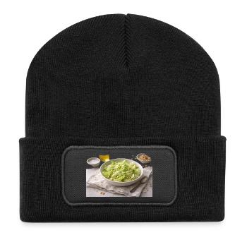 Salade aux pignons de pin - Beanie recyclé à patch - noir - Devant