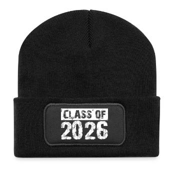 Year 2026 – Class Graduation Student Student - Recycled Patch Beanie - black - Front