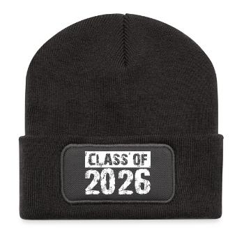 Year 2026 – Class Graduation Student Student - Recycled Patch Beanie - dark grey - Front