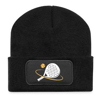 I can't I have padel - Recycled Patch Beanie - black - Front