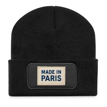Made in Paris Fabric Patch - Recycled Patch Beanie - black - Front