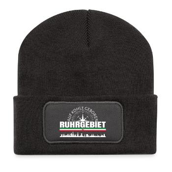 Ruhrgebiet  - Recycelte Patch Beanie - Dunkelgrau - Vorne