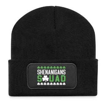 Skurren-Trupp - Recycelte Patch Beanie - Schwarz - Vorne