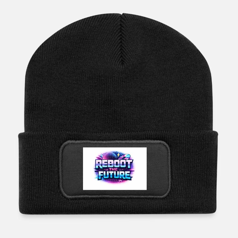 Reboot the Future Neon - Recycelte Patch Beanie - Schwarz