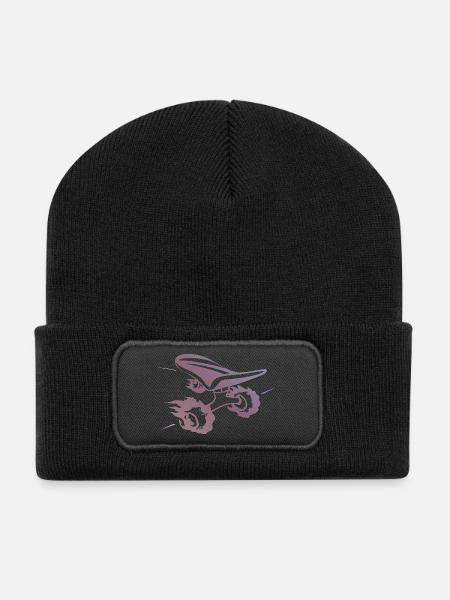 Gradient skateboard Silhouette Ride - Recycelte Patch Beanie - Schwarz