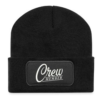 crew member - Recycled Patch Beanie - black - Front