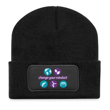 Change_your_mindset - Recycled Patch Beanie - black - Front