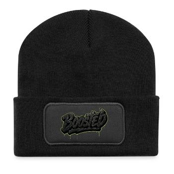 Boosted Motif for JDM and Turbo Fans Stickers - Recycled Patch Beanie - black - Front