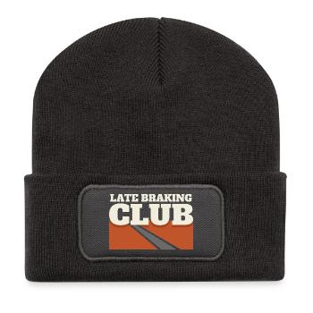 Autocross de piste de la Journée de la Piste Poussière de Frein HPDE - Beanie recyclé à patch - charbon - Devant