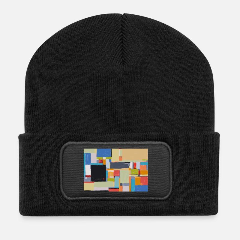 Sidewalk Boulevard - Beanie recyclé à patch - noir