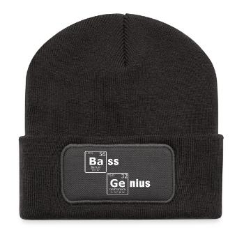 Génie de la basse Tableau périodique Éléments PSE Nerd - Beanie recyclé à patch - charbon - Devant