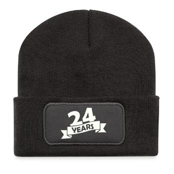 24_years - Recycelte Patch Beanie - Dunkelgrau - Vorne