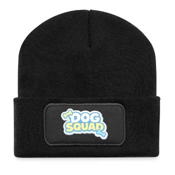 Dog Squad Pastel Paws - Recycled Patch Beanie - black - Front