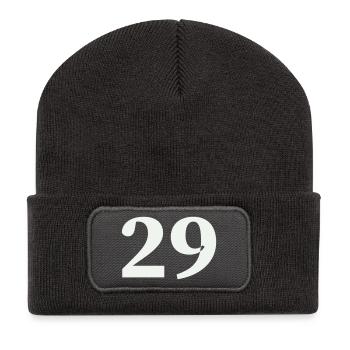 29 - Recycelte Patch Beanie - Dunkelgrau - Vorne