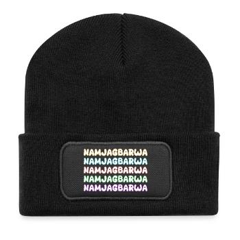 Alpinisme Namjagbarwa - Beanie recyclé à patch - noir - Devant