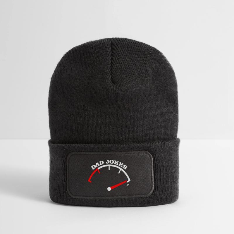 Papa-Witze Meter-Abschlag-Design Recycelte Patch Beanie