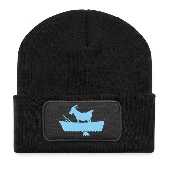G.O.A.T. Goat in the boat - Recycled Patch Beanie - black - Front