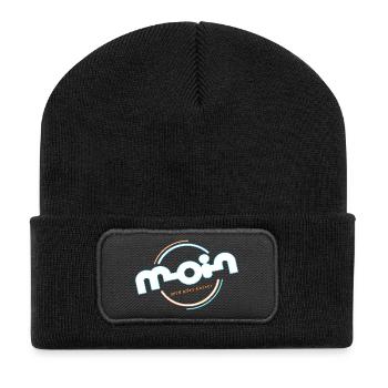 Hello - Recycled Patch Beanie - black - Front