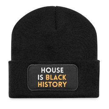 House is black History - Chicago house outfit - Recycled Patch Beanie - black - Front