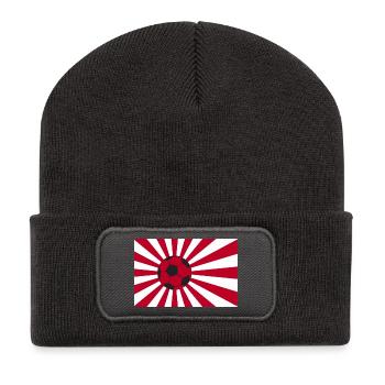 Japan Nippon Nihon JAPANESE Asia Sport FAN - Recycled Patch Beanie - dark grey - Front