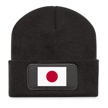 Japan Nippon Nihon JAPANESE Asia Sport FAN - Recycled Patch Beanie - dark grey - Front