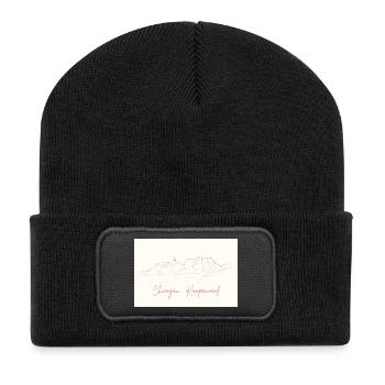 Kampenwand - Recycelte Patch Beanie - Schwarz - Vorne
