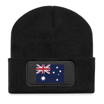 Montrez vos couleurs - Australie - Beanie recyclé à patch - noir - Devant