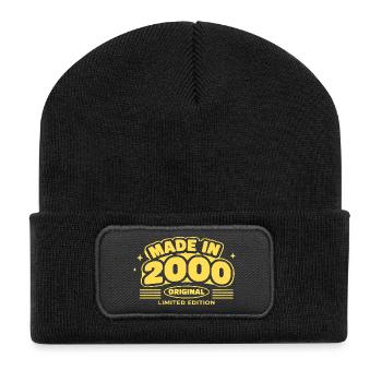 Fabriqué en 2000 Original Limited - Beanie recyclé à patch - noir - Devant