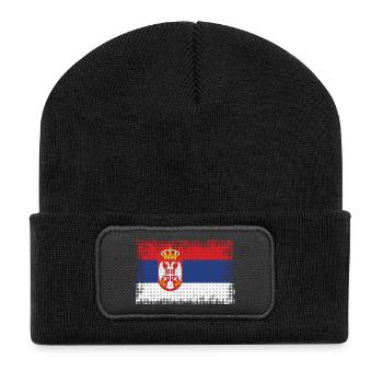 Country Serbia - Recycled Patch Beanie - black - Front
