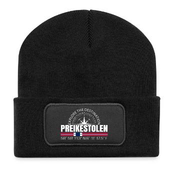 Preikestolen - Recycled Patch Beanie - black - Front