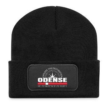 Odense - Beanie recyclé à patch - noir - Devant