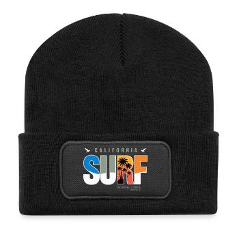 California Surf Retro Logo - Recycled Patch Beanie - black - Front